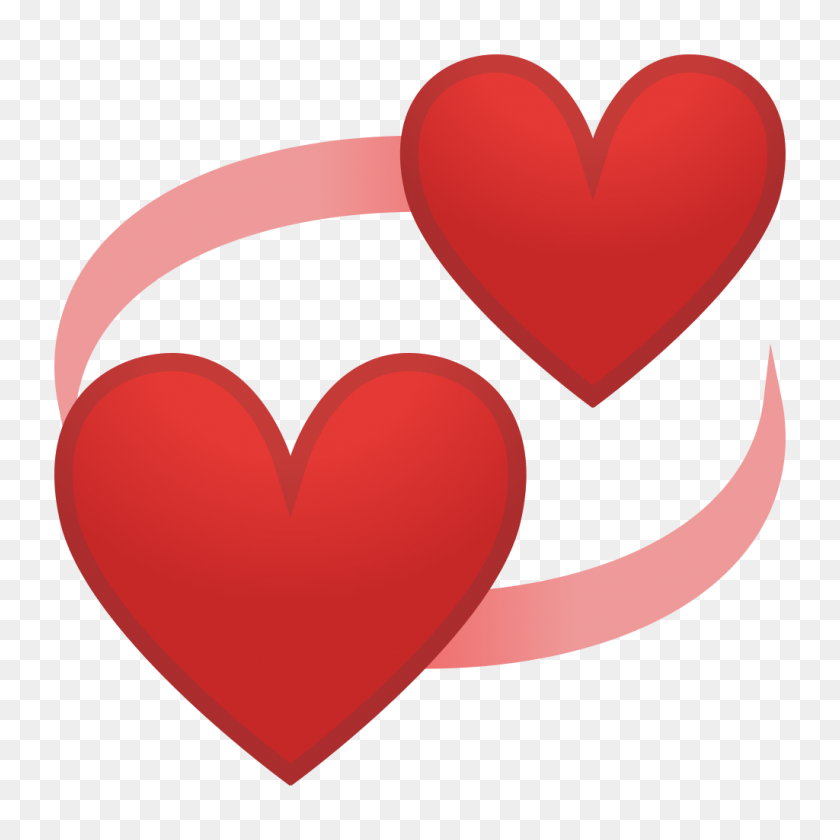 1024x1024 Corazones Giratorios Icono Noto Emoji Personas Familia Amor Iconset - Corazón Emoji Png