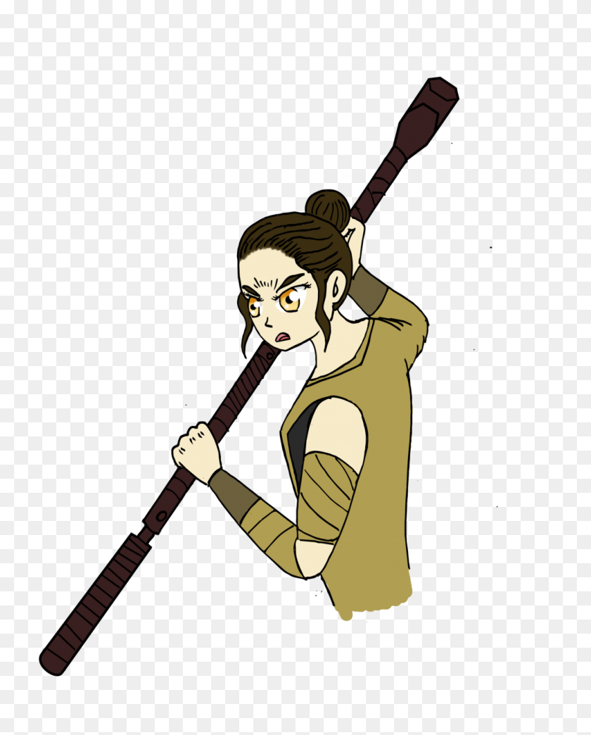 1024x1292 Rey - Star Wars The Force Awakens Clipart