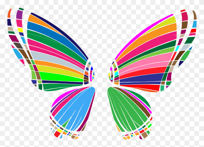 2308x1616 Rgb Butterfly Silhouette Icons Png - Butterfly Silhouette PNG
