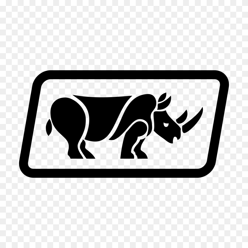 2400x2400 Логотип Носорога Png С Прозрачным Вектором - Носорог Png