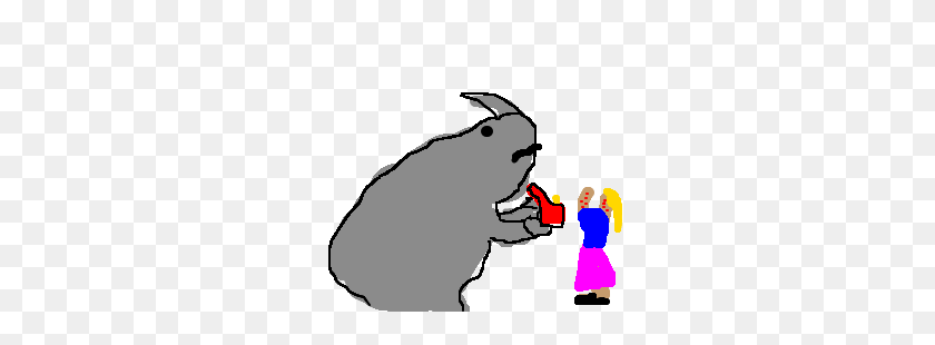 300x250 Rhino Proposes To Small Lady With Chicken Pox - Chicken Pox Clipart