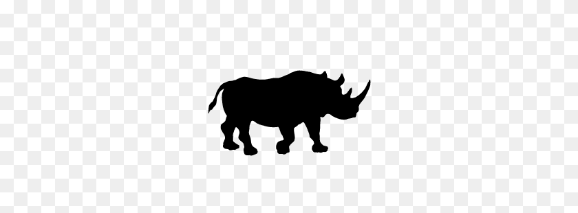 250x250 Rinoceronte Silueta De Rinoceronte De La Silueta De Animaux, Imagier - Imágenes Prediseñadas De Rinoceronte En Blanco Y Negro