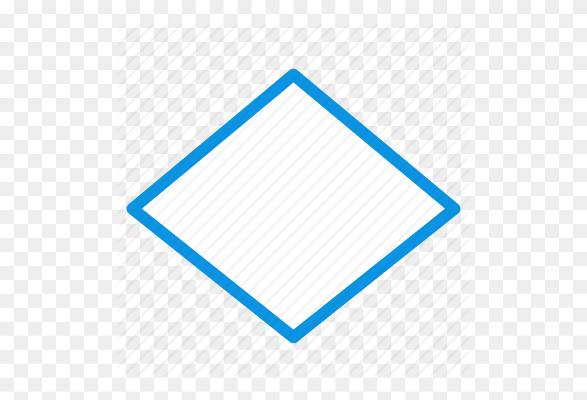 512x512 Rhombus, Shape Icon - Rhombus PNG