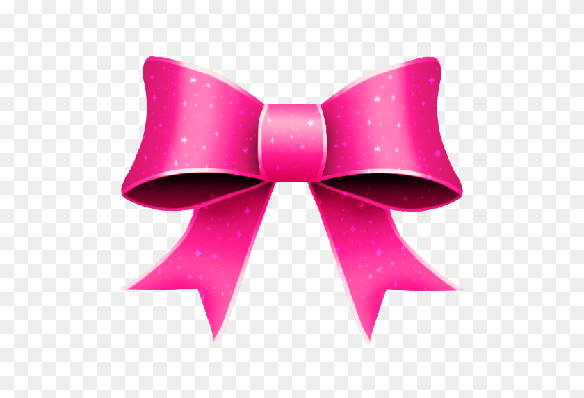 512x512 Ribbon, Pink, Bright, Glitter, Christmas Icon Free Of Christmas Icons - Pink Glitter PNG