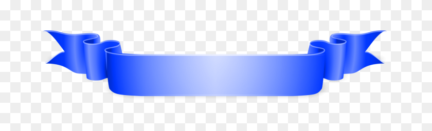 1579x395 Ribbons Clipart Blue - Straight Ribbon Clipart