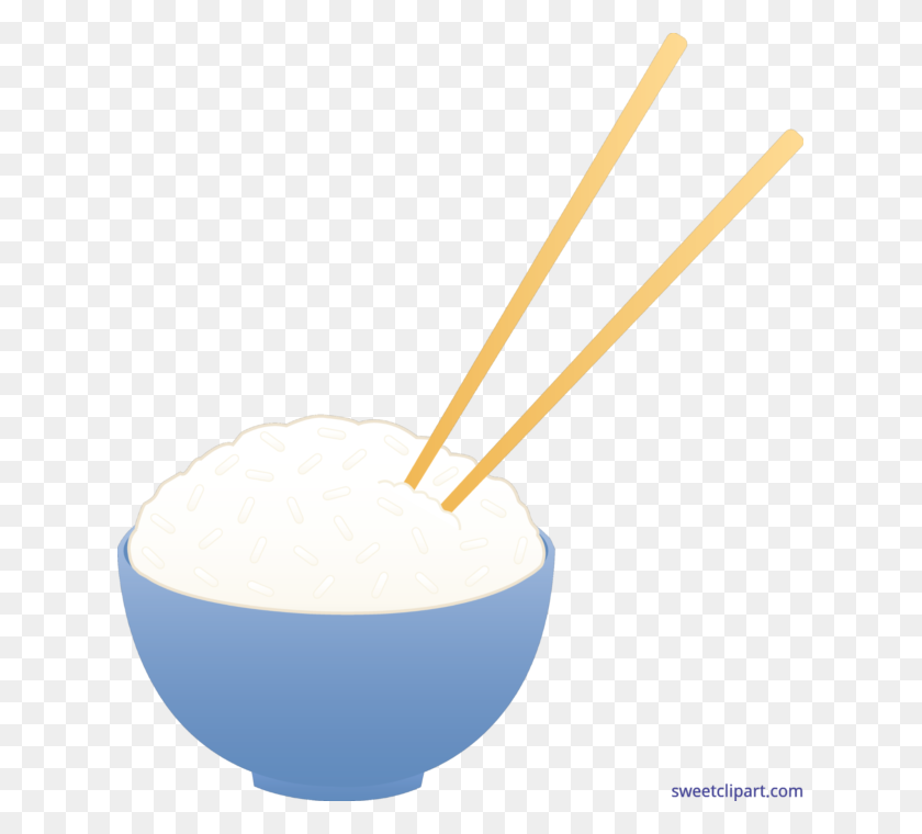 625x700 Rice Chopsticks Bowl Clip Art - Rice Bowl Clipart