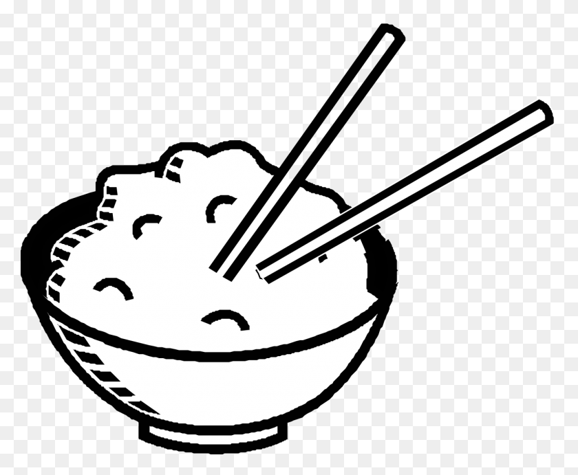1280x1037 Rice Clipart Black And White - Soup Clipart Black And White