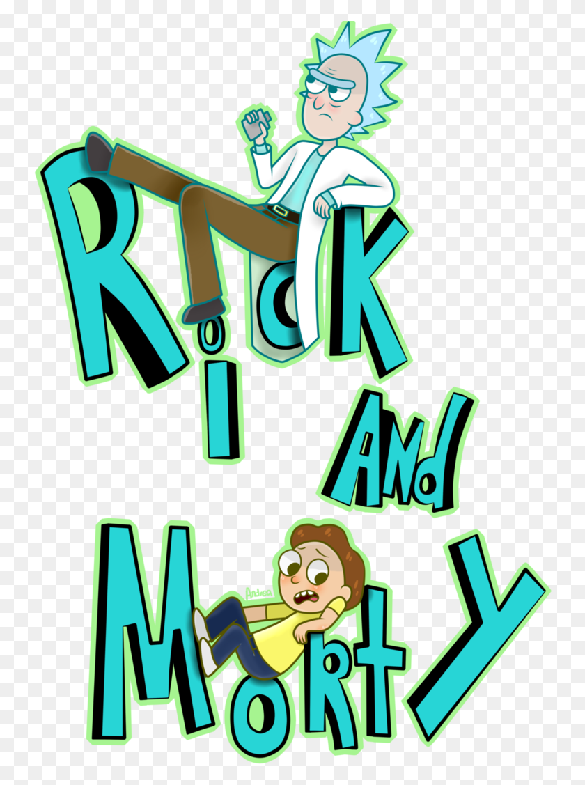 748x1067 Rick Y Morty - Rick Y Morty Logo Png