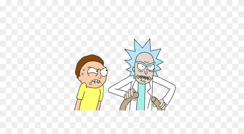 400x400 Rick And Morty Angry Transparent Png - Rick And Morty PNG