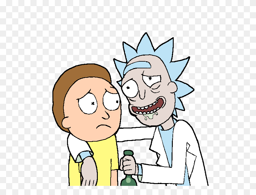 591x579 Rick And Morty Drinking Buddies Transparent Png - Morty PNG