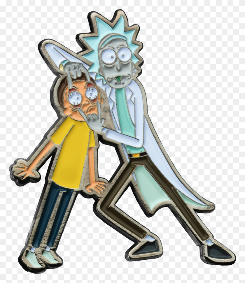 1027x1200 Rick And Morty Enamel Pin Popcultcha - Rick PNG