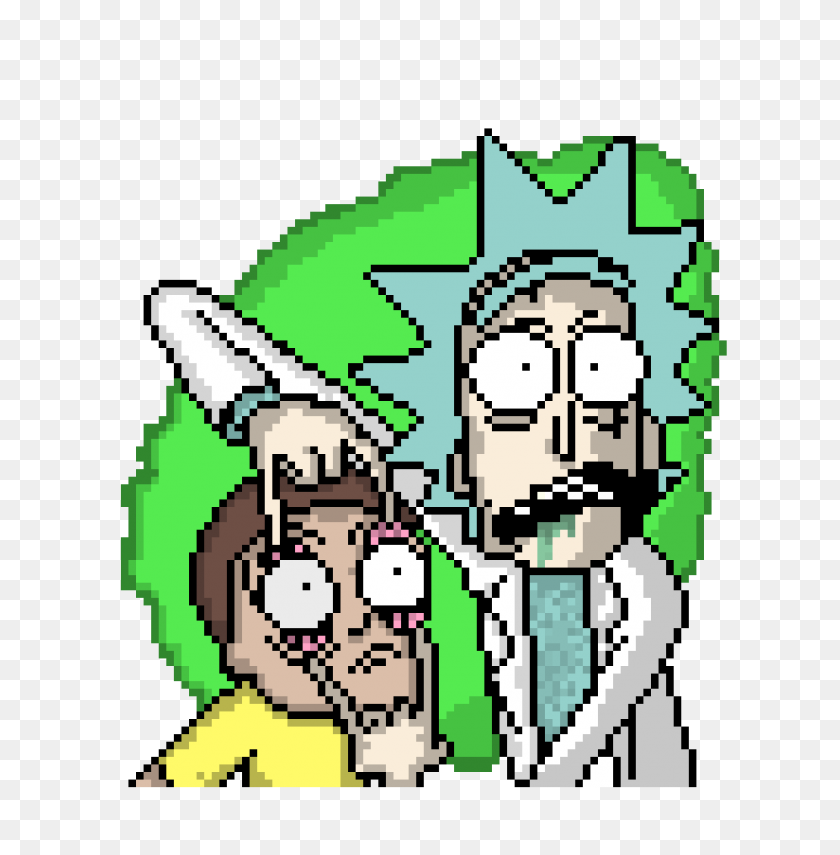 1030x1050 Rick And Morty Pixel Art Maker - Rick And Morty Clipart