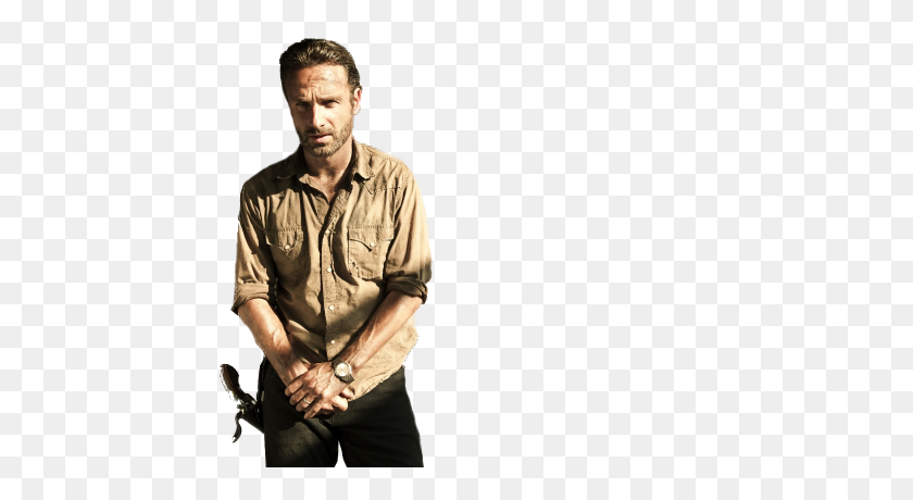 600x400 Rick Grimes De The Walking Dead - Walking Dead Png