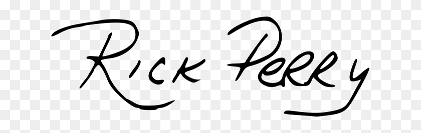 640x206 Rick Perry Signature - Rick PNG