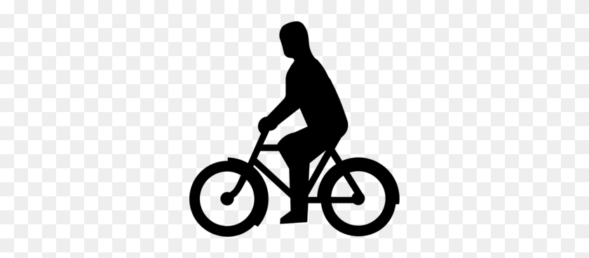 300x308 Riding Bicycle Cliparts - Kid Riding Bike Clipart