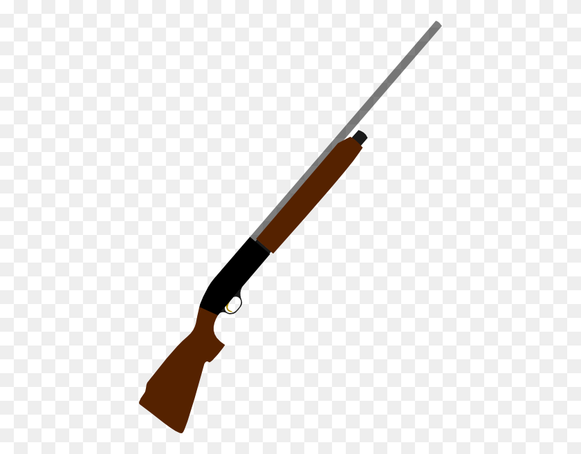 438x597 Rifle Clipart Cartoon - Firearm Clipart
