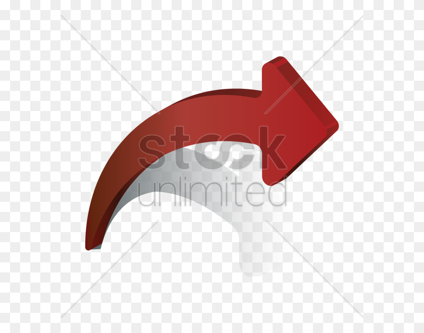 600x600 Right Curved Arrow Vector Image - Curved Arrow PNG