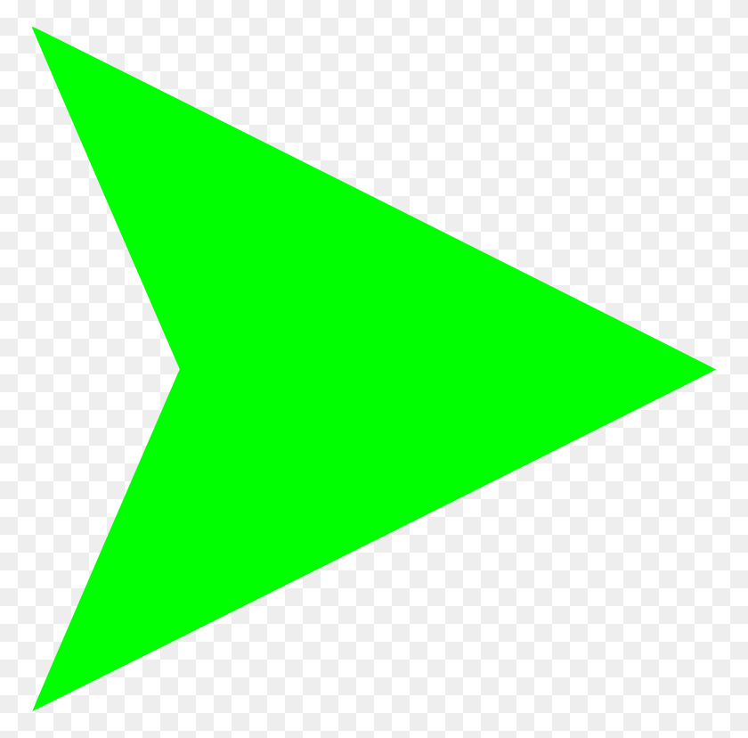 768x768 Flecha Verde Claro Derecha Png - Luz Verde Png