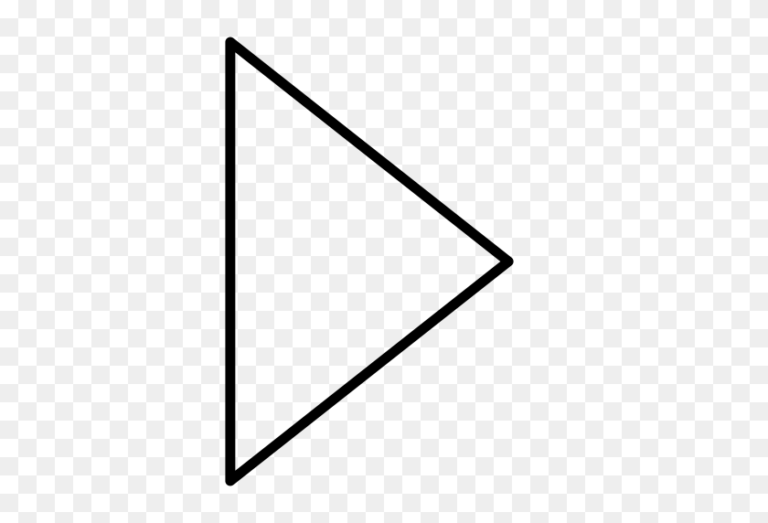 512x512 Derecha, Triángulo, Icono De Flecha Con Formato Png Y Vector Gratis - Triángulo Recto Png