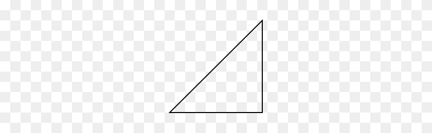 200x200 Triángulo Rectángulo Iconos Proyecto Sustantivo - Triángulo Rectángulo Png