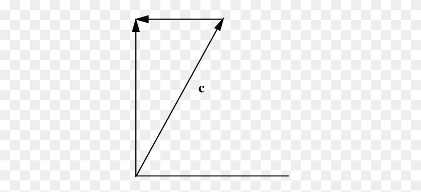 313x323 Triángulo Rectángulo Que Muestra La Apariencia Pitagórica De C - Triángulo Rectángulo Png