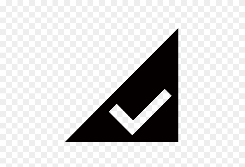 512x512 Right Triangle, Triangle Icon With Png And Vector Format For Free - Right Triangle PNG