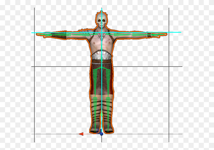 593x528 Rigify's Human Meta Rig Is Not True T Pose - T Pose PNG