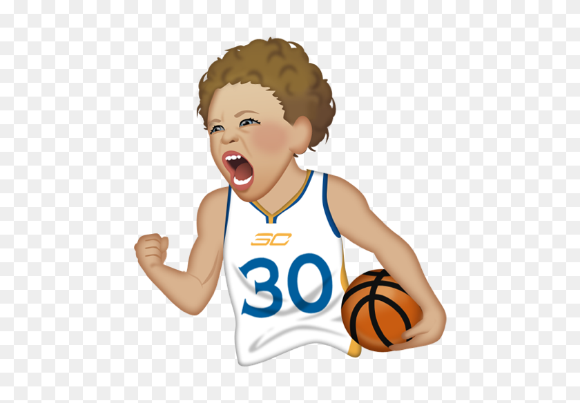 480x524 Riley Curry Rules Stephen's Emoji App - Steph Curry PNG
