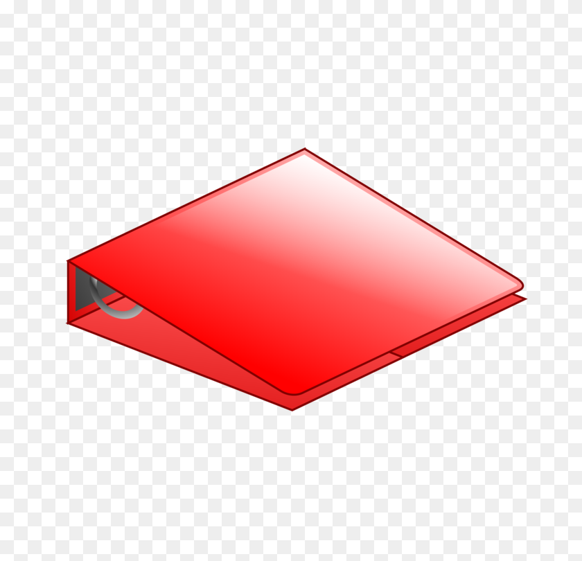 750x750 Ring Binder Paper Clip Computer Icons Loose Leaf - Red Ring PNG