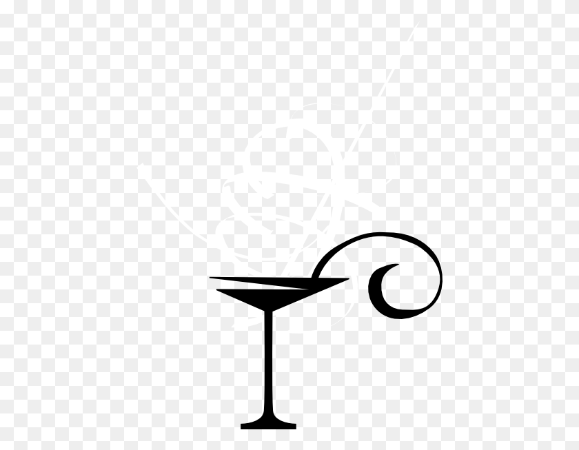 444x593 Ring Clipart Martini Glass - Drink Clipart Black And White