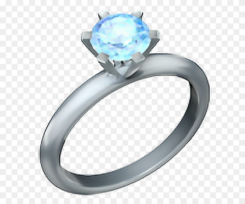 640x640 Ring Emoji Ring Diamond - Ring Emoji PNG
