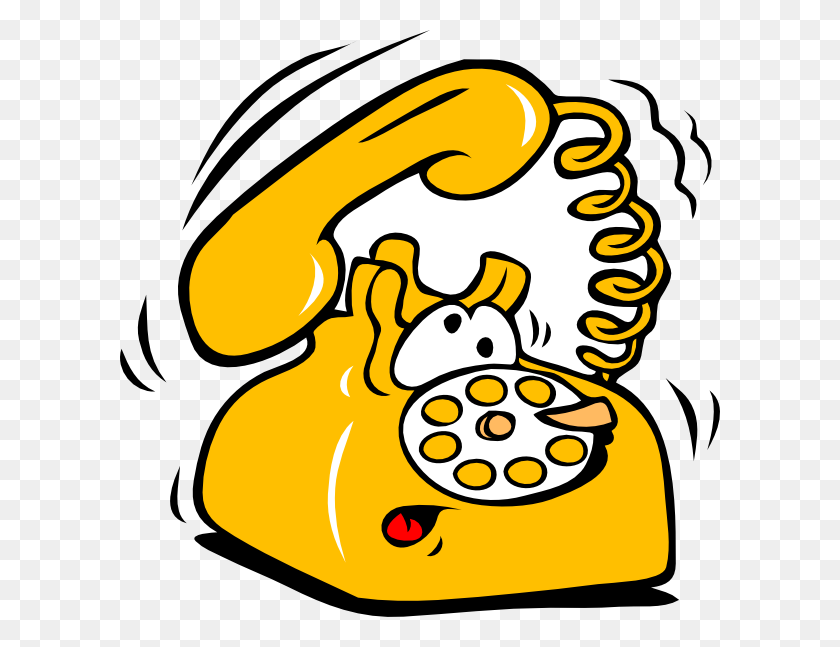 600x587 Ringing Phone Clip Art - Talk On The Phone Clipart