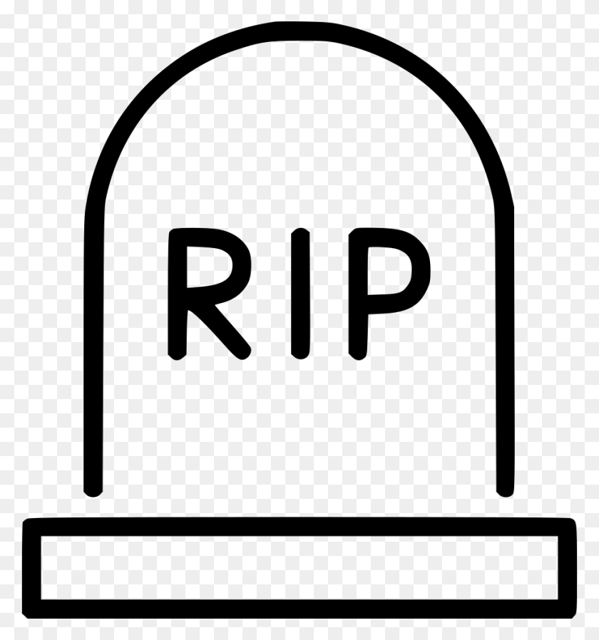 912x980 Rip Gravestone Tombstone Rest Png Icon Free Download - Rip PNG