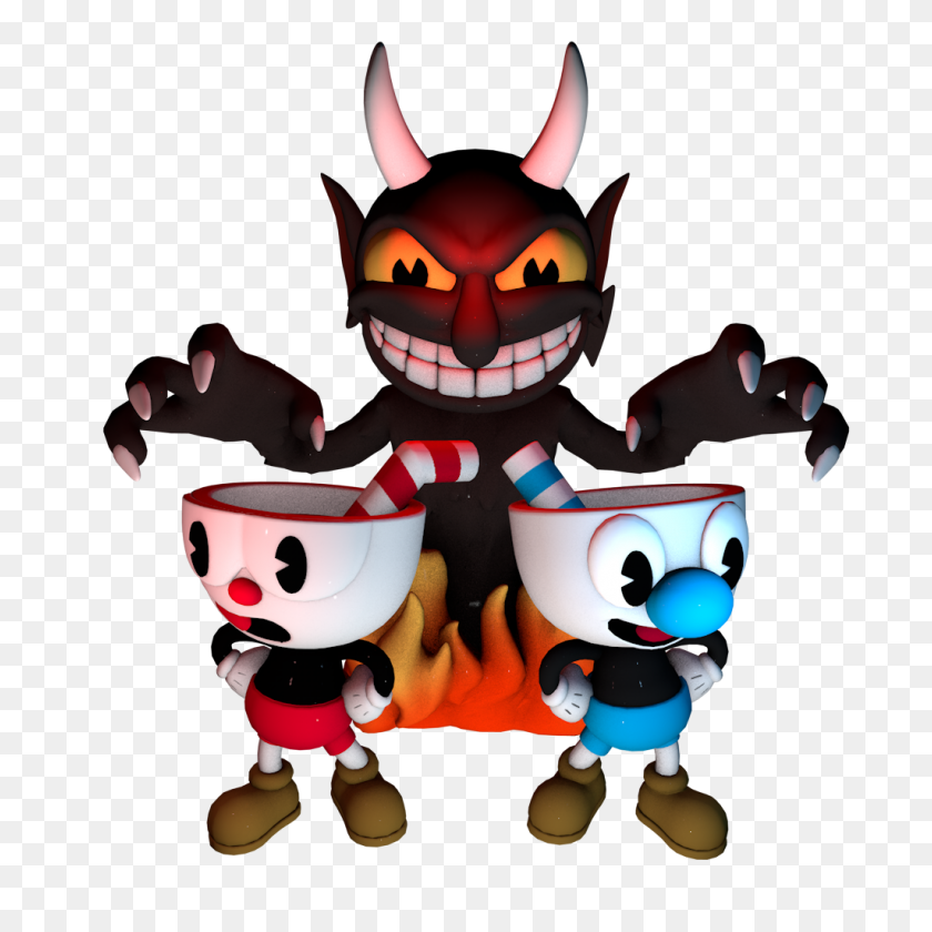 1024x1024 Ripped Cuphead Vinyl Figures From Quidd Cuphead - Cuphead PNG