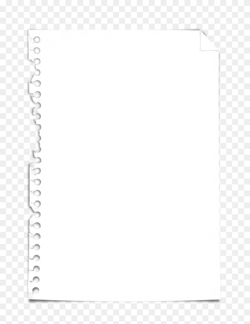 859x1134 Papel De Cuaderno Rasgado Transparente - Página Rasgada Png