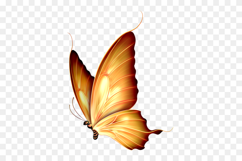 391x500 Risovannye Babochki Tatto Butterfly, Dragonflies - Clipart Flowers And Butterflies