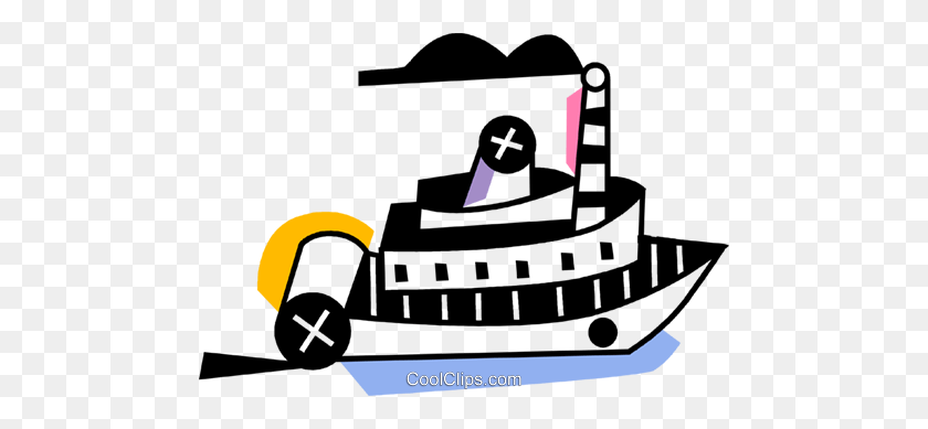 480x329 River Boats Royalty Free Vector Clip Art Illustration - Riverboat Clipart