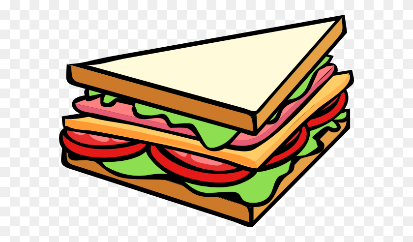 600x432 Rizq Corner In Cartoon - Sandwich PNG