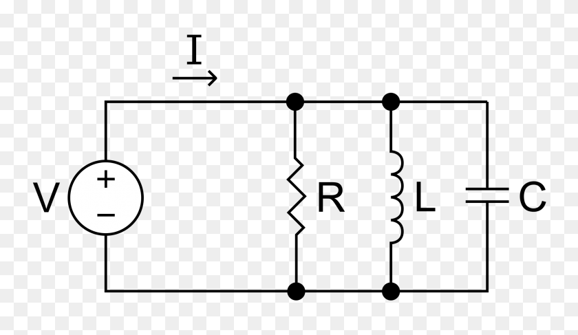 2000x1096 Rlc Parallel Circuit - Circuits PNG
