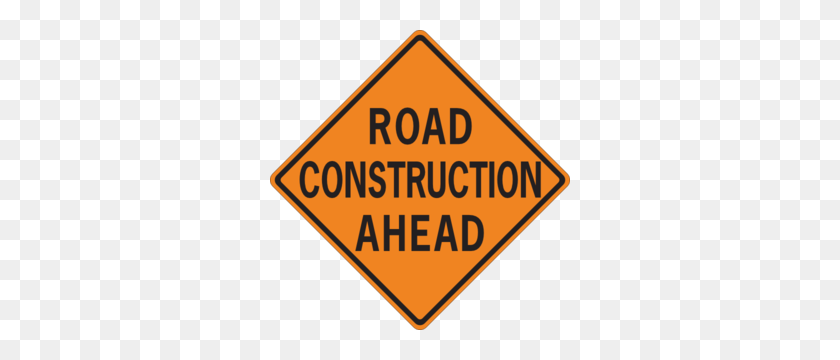 300x300 Road Construction Ahead Clip Art - Road Clipart