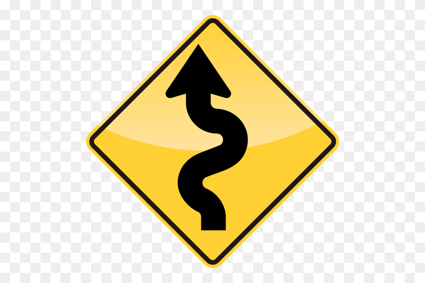 500x500 Road Map Icons - Blank Road Sign PNG