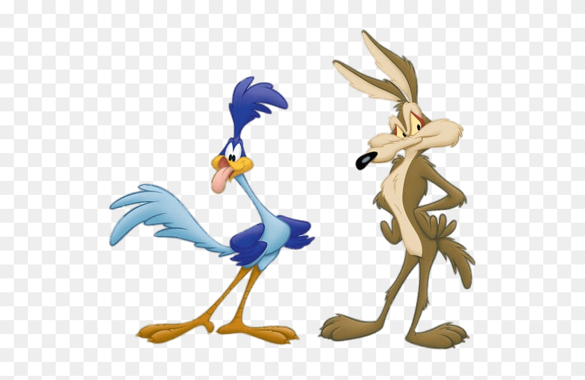 564x486 Road Runner And Wile E Coyote Transparent Png - Road Runner PNG