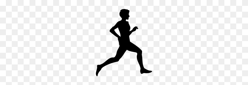 191x230 Road Running Silhouette Silhouette Of Road Running - Running Silhouette PNG
