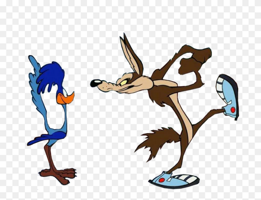 800x600 Roadrunner Clipart Transparent - Wile E Coyote Clipart