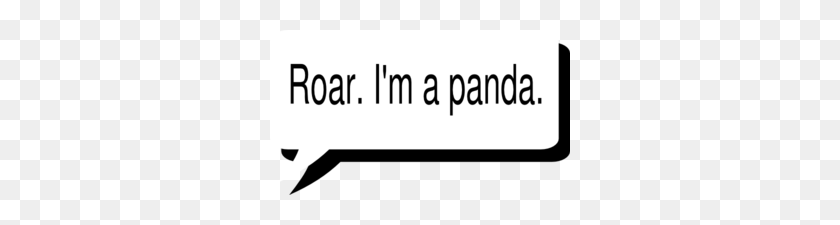 300x165 Roar I M A Panda Clip Art - Roar Clipart