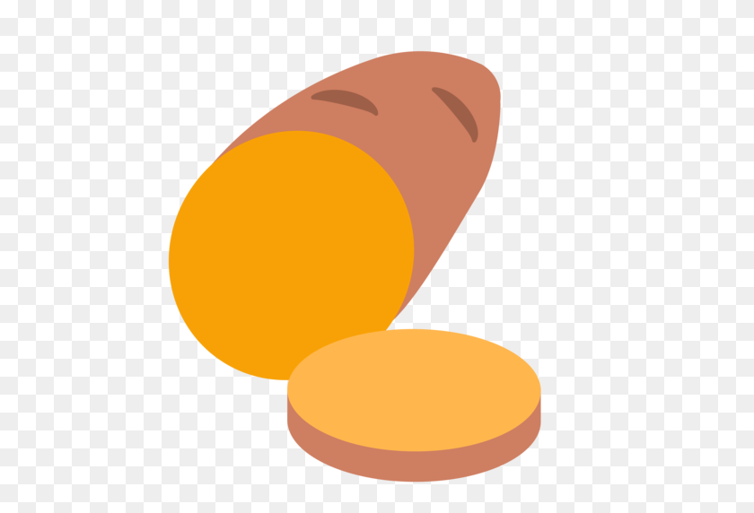 512x512 Roasted Sweet Potato Emoji - Sweet Potato PNG