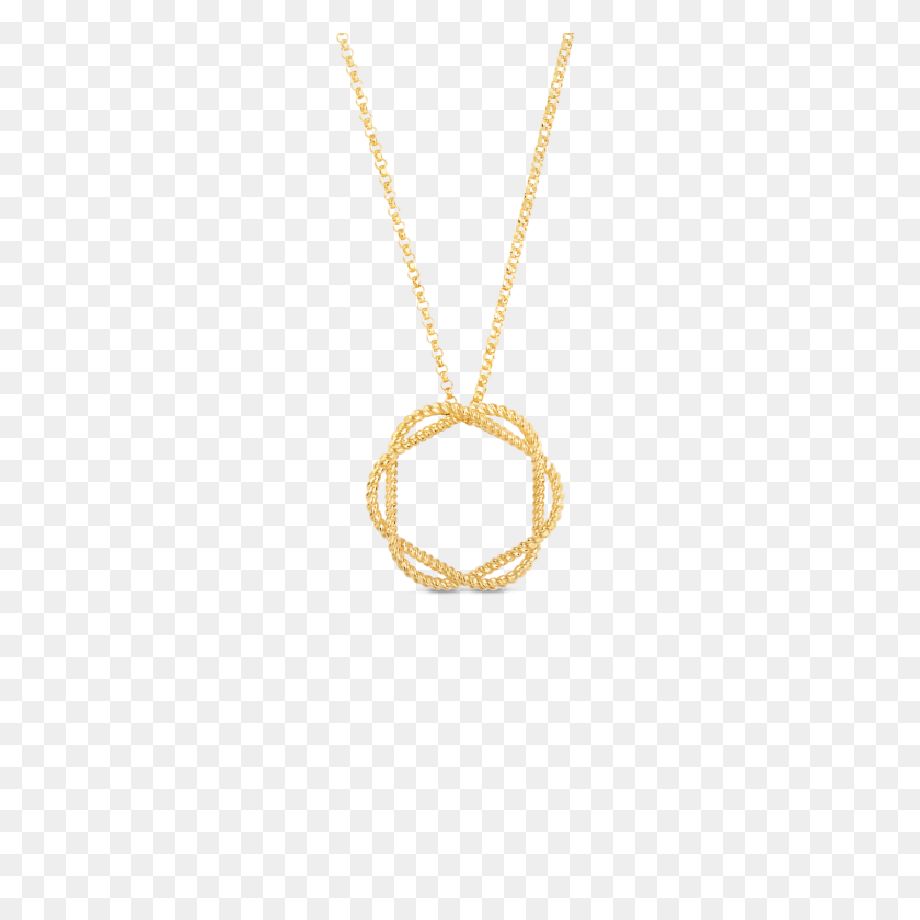 1600x1600 Roberto Coin's Italian Gold Circle Pendant In New Barocco - Pendant PNG