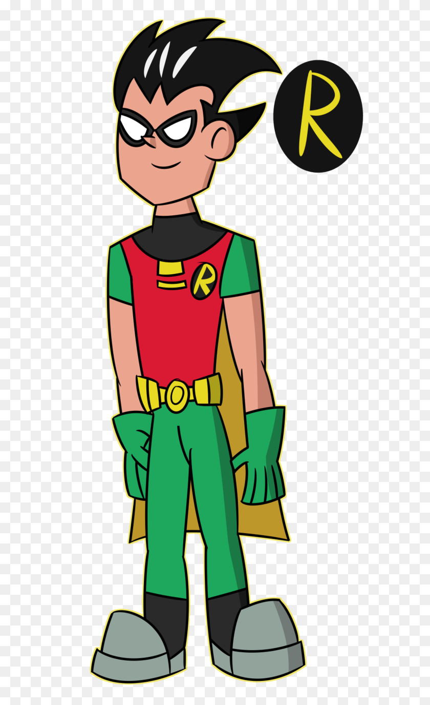 607x1315 Robin Of Teen Titans - Teen Titans PNG