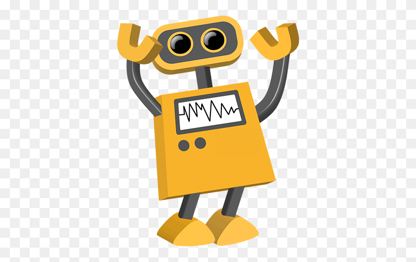 370x469 Robot Excited, Turned Left Tim - Excited PNG