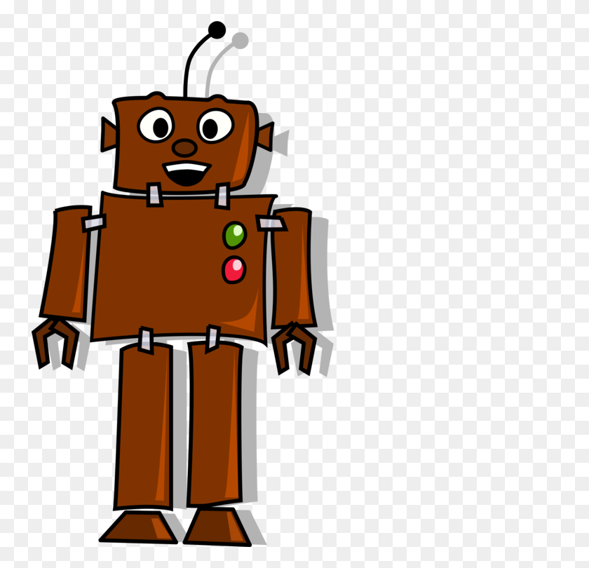 750x750 Robot De Arte De Línea De Dibujo De Iconos De Equipo - Robot Clipart Gratis